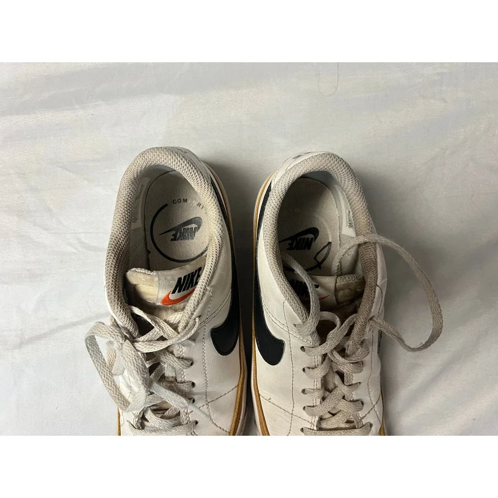 Nike Court Legacy White Black Desert Ochre Sneakers  Youth 3.5Y Mens 3.5